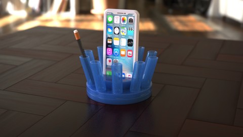 'Thorn' 3D printable Rotating Pen Holder