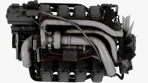 Diesel engine v8