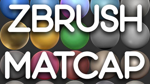 ZBrush Matcap/Material Pack (currently 204 materials)