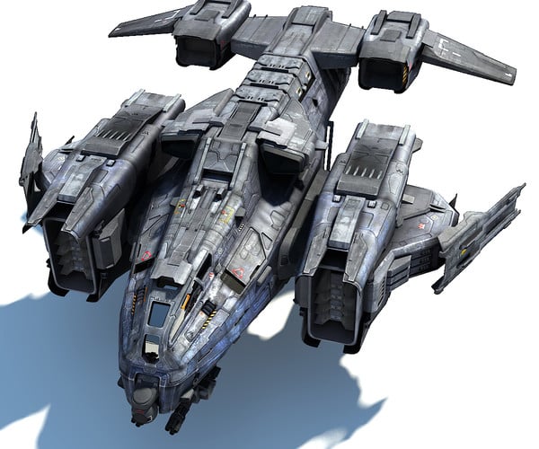 ArtStation - SF Dropship | Game Assets