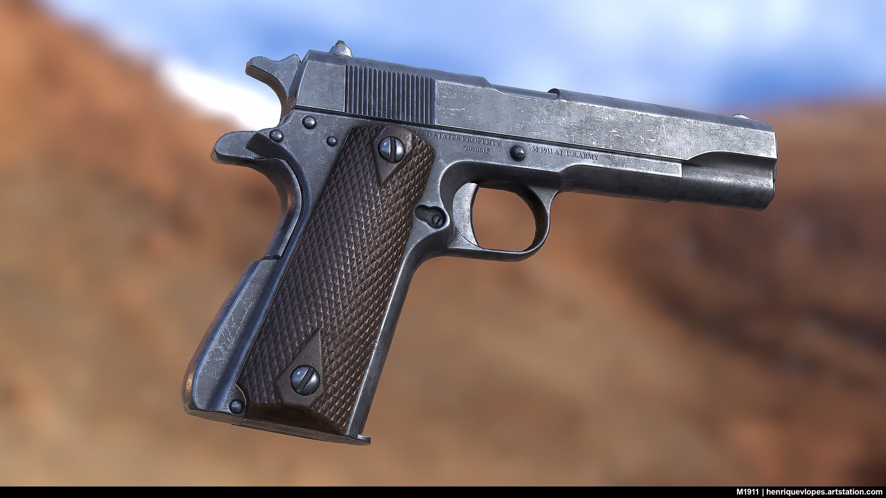 ArtStation - M1911 - Game Ready | Game Assets