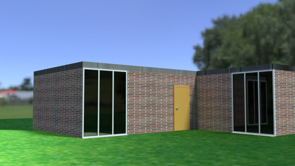 ArtStation Blender Simple House Model Resources