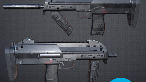 H&K MP7 Gun / Game ready