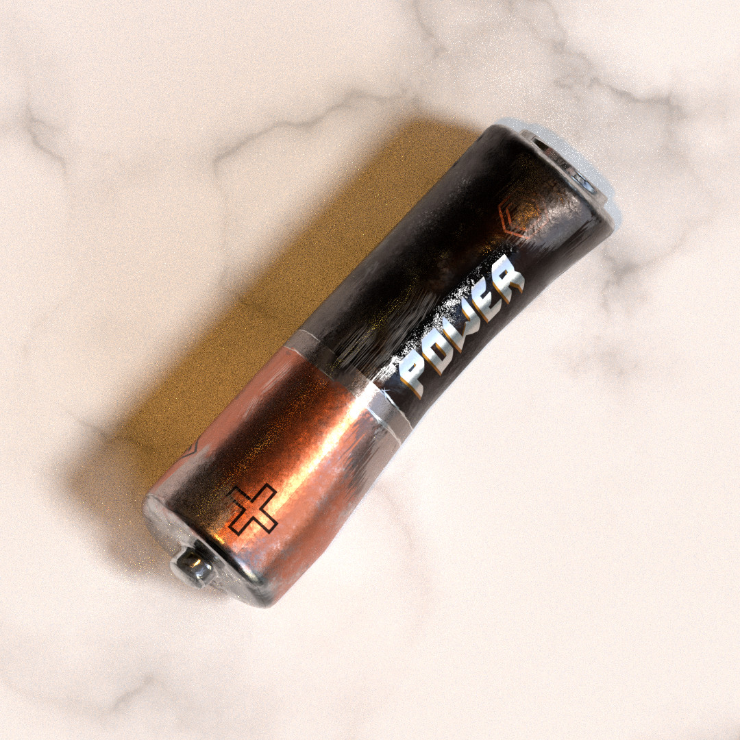 3D model Duracell AA Battery VR / AR / low-poly