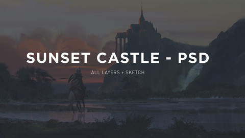 Sunset Castle - PSD