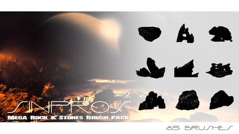 Sinpros Mega Rock & Stones Brush Pack