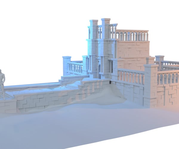 ArtStation - FREE Simple 3D Temple | Resources