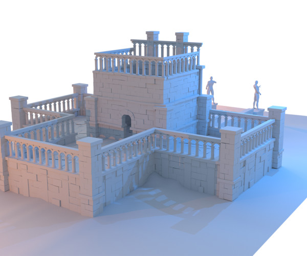 ArtStation - FREE Simple 3D Temple | Resources