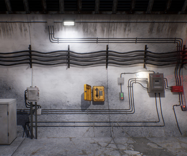 ArtStation - Industrial Electrical, Lighting, and Conduit Assets ...