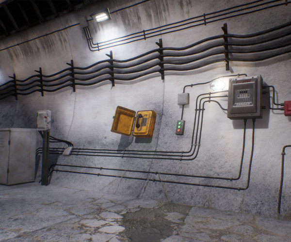 ArtStation - Industrial Electrical, Lighting, and Conduit Assets ...