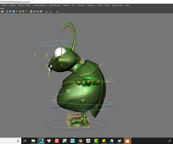 ArtStation - Cartoon Bug Maya Rig | Resources