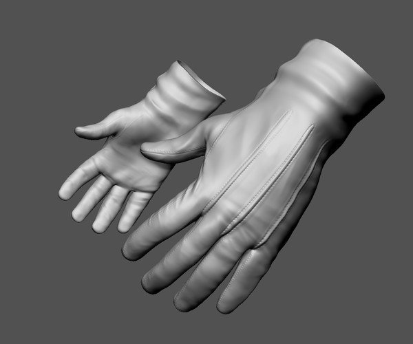 ArtStation - White Dress Gloves | Game Assets