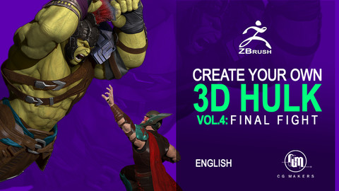 Hulk in Zbrush Vol. 4: Pose & Render Full Fight