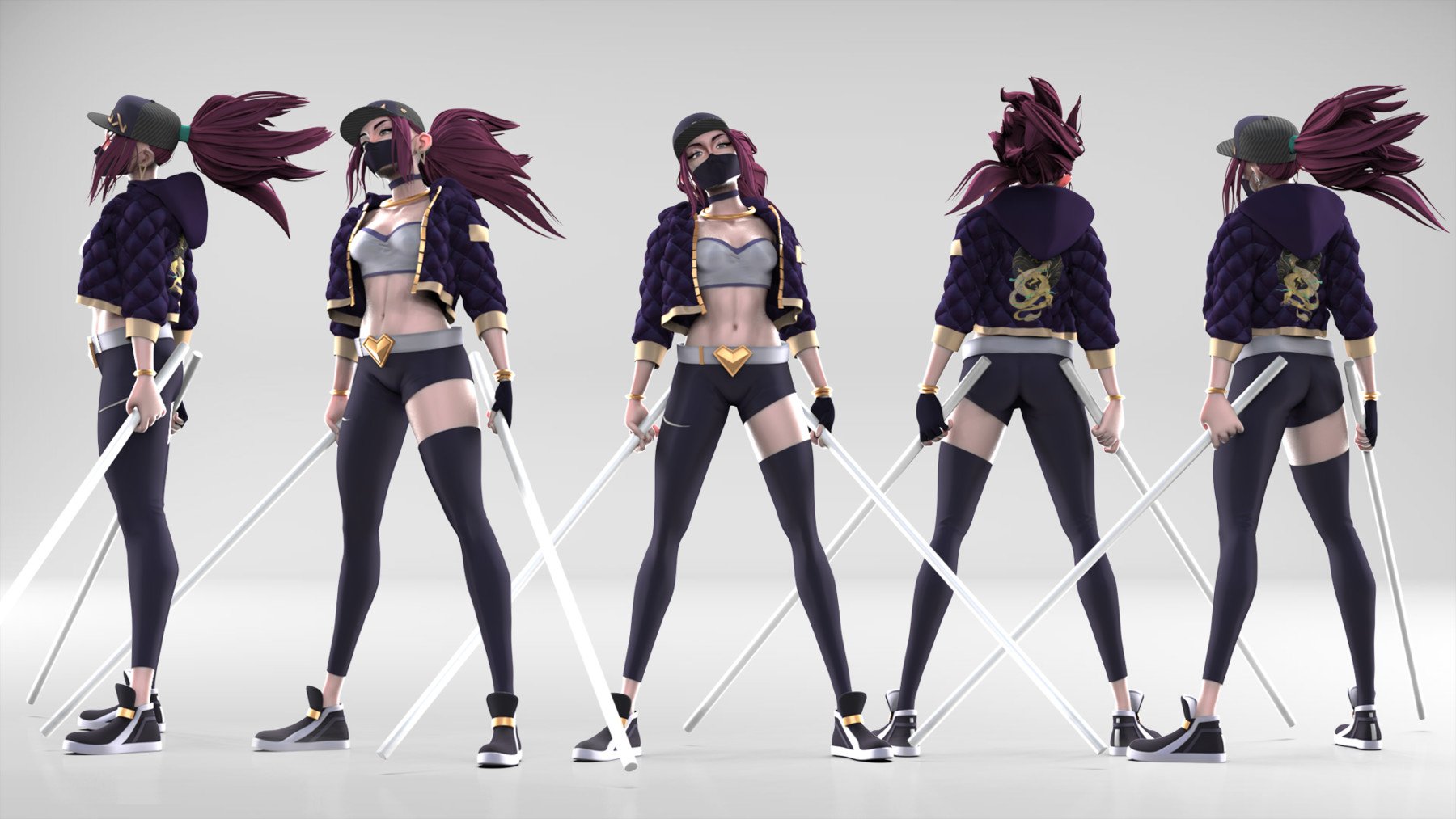 This is KDA Akali model re-created from K/DA -Pop/Start music video made by...