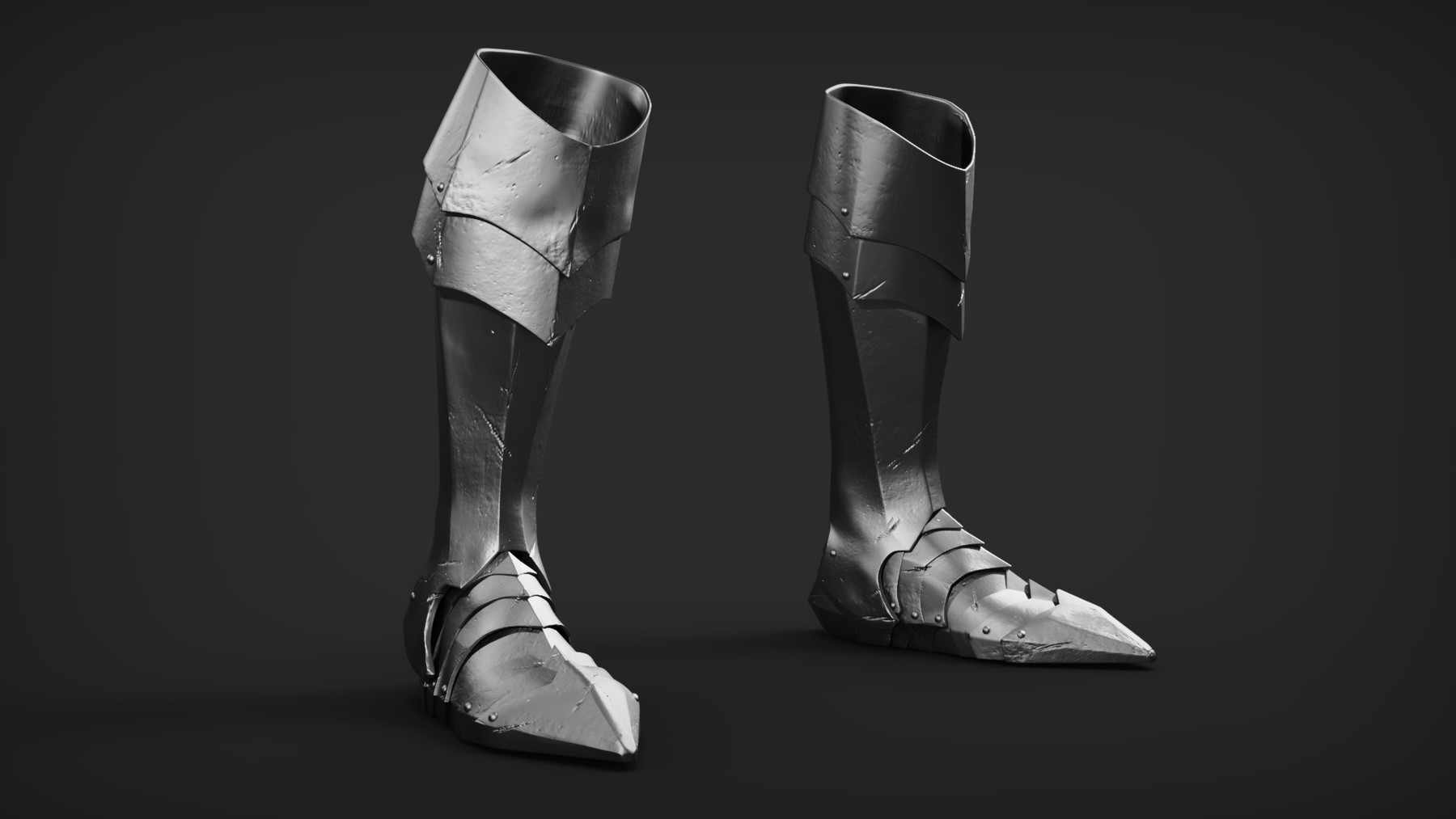 ArtStation - Set of Armored Footwear | Resources