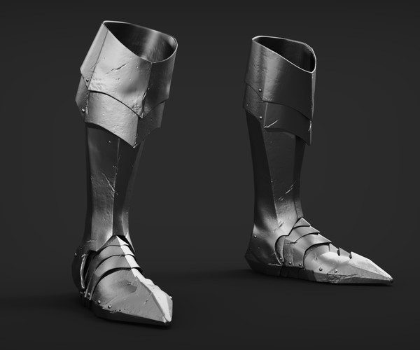 ArtStation - Set of Armored Footwear | Resources