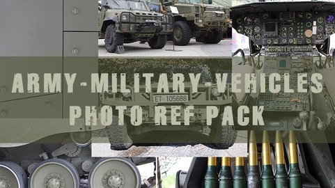 PHOTO REFERENCE PACK - ARMY/MILITARY/VEHICLES -