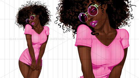 Pink Sweet Chocolate(Vector)