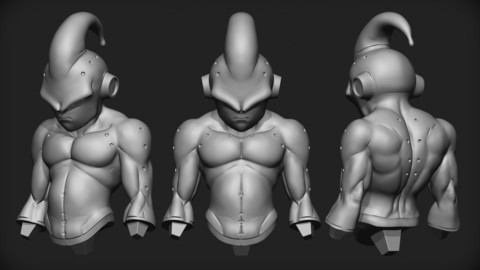 DBZ KID BUU 3d print ready model