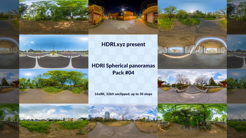 16K 32bit HDRI Spherical Panoramas Pack #04 (Japan)