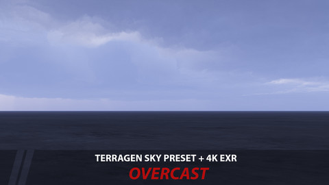 Terragen 4 sky preset-- OVERCAST