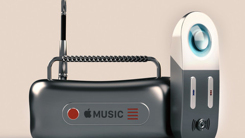 Apple Music Radio (obj and iges files)