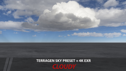 Terragen 4 sky preset -- Cloudy