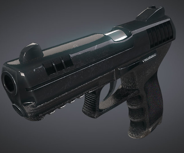 ArtStation - Stylized Hand Gun 3D Model | Resources