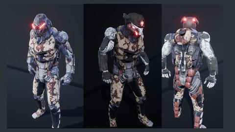 (unreal engine 4) CYBORG SOLDIER V2