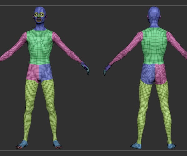 ArtStation - Skinny Male Basemesh | Resources