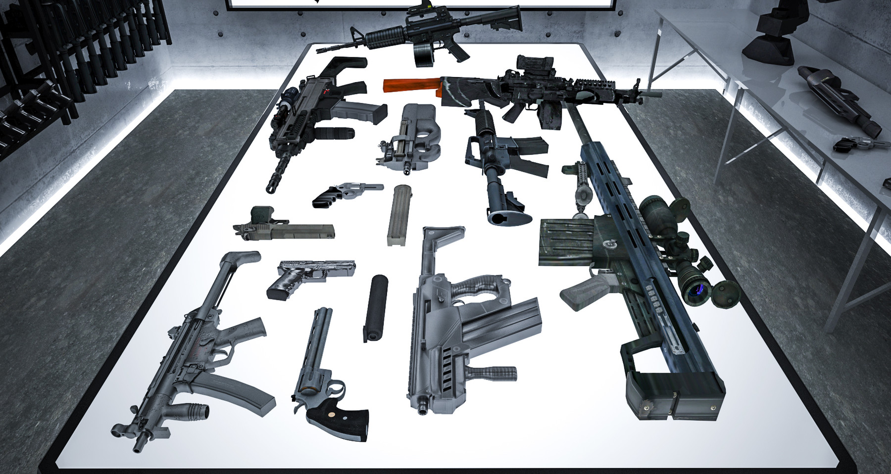 ArtStation Weapons Storage Room 3D Interior Game Assets