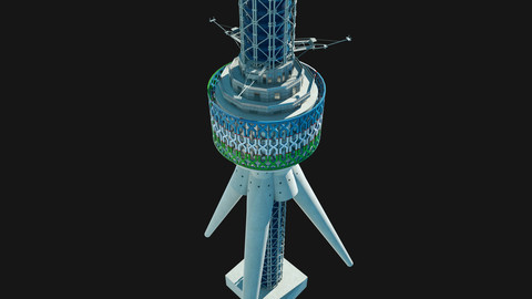 Tashkent TV Tower 3D model