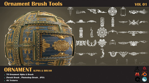 Brush Tools-Ornament - VOL 01