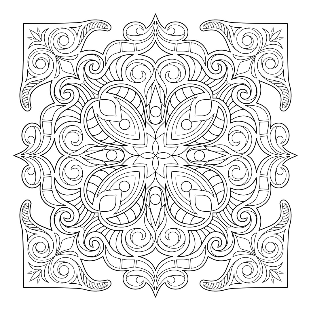 Download Artstation Mandala Madness Coloring Book No 1