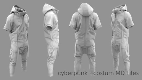 Cyberpunk Costume - Marvelous Designer