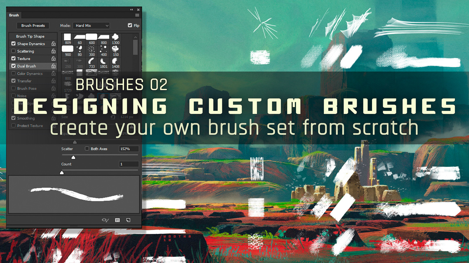 ArtStation - Designing custom brushes by Stéphane Wootha Richard