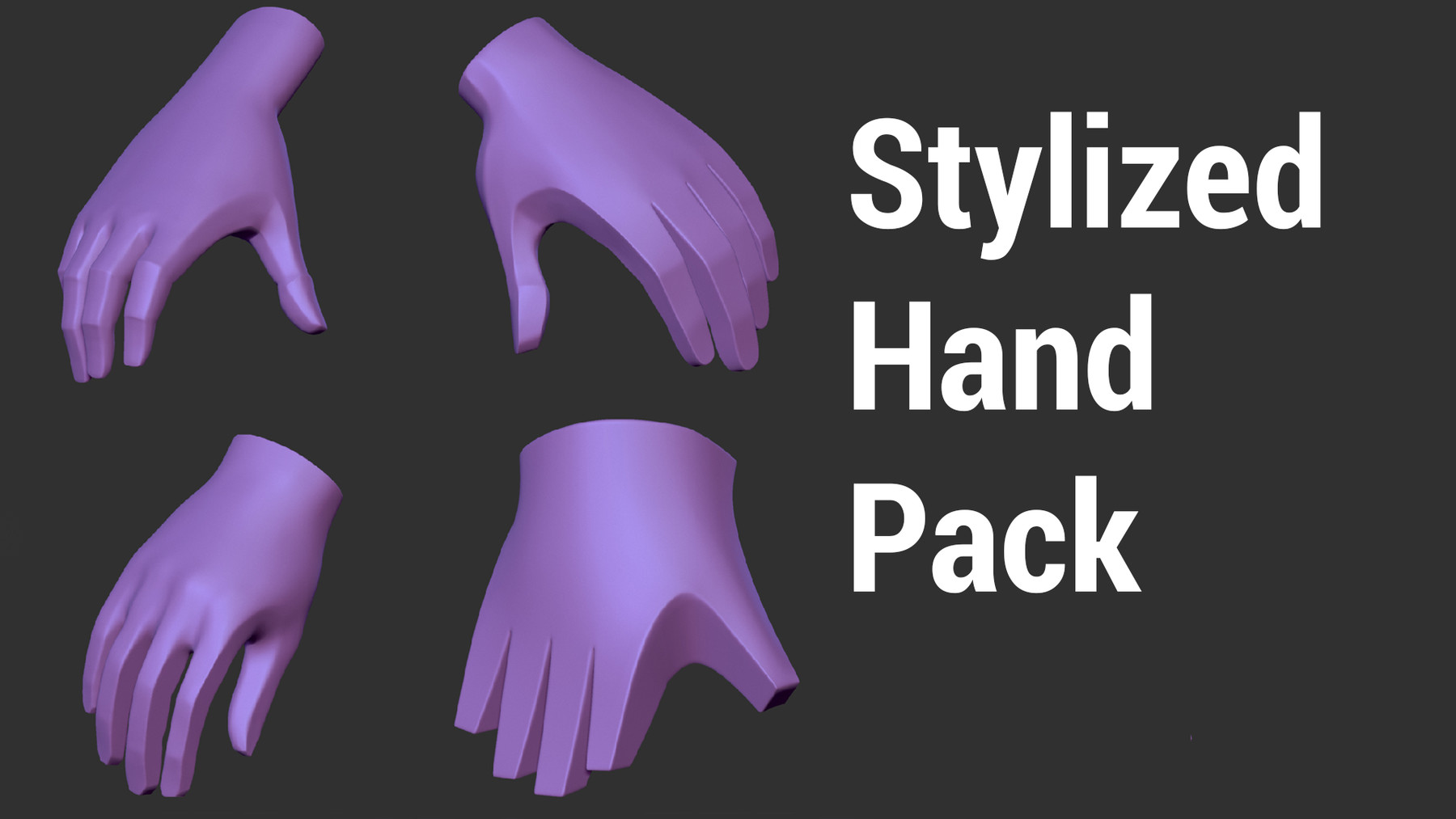 ArtStation Stylized hands pack Resources