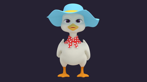 Asset - Cartoons - Character - Animals- Duck