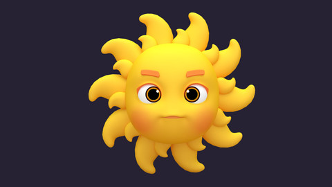 Asset - Cartoons - Character - Sun