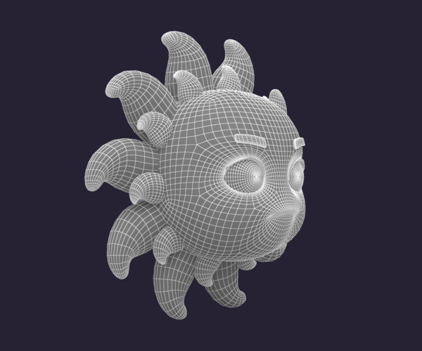 ArtStation - Asset - Cartoons - Character - Sun | Resources
