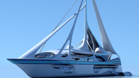 Futuristic Yacht 01