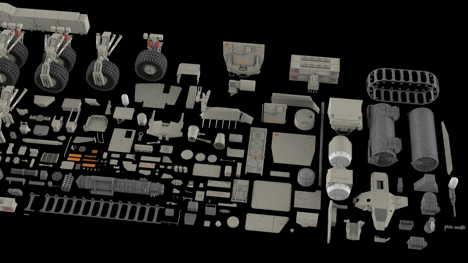 ArtStation - Mechanics collection 2 Kitbash | Resources