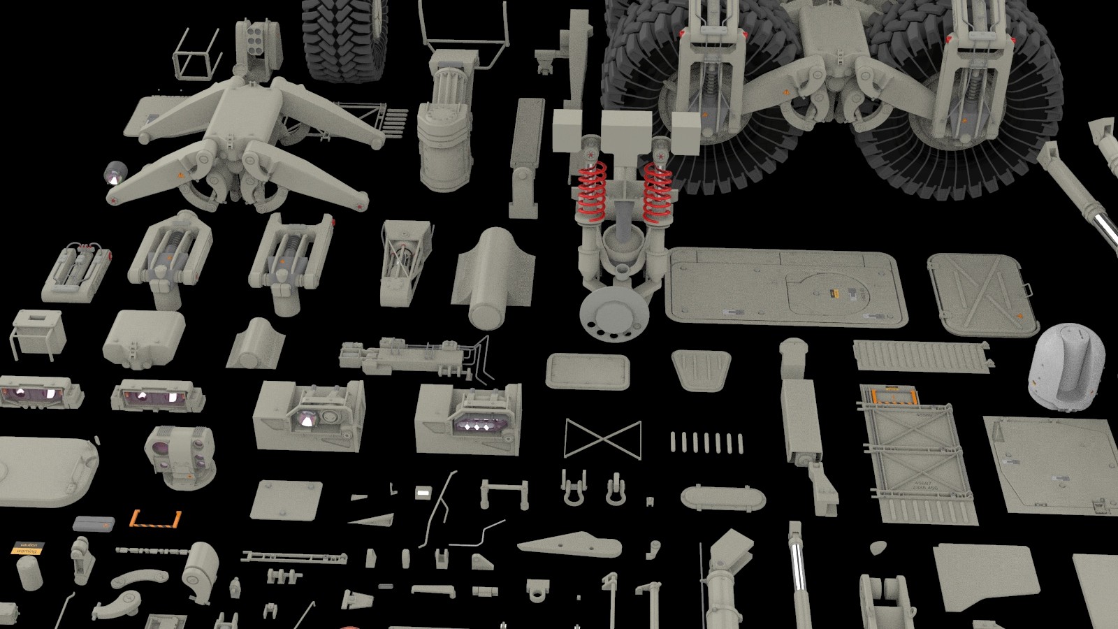 ArtStation - Mechanics collection 2 Kitbash | Resources