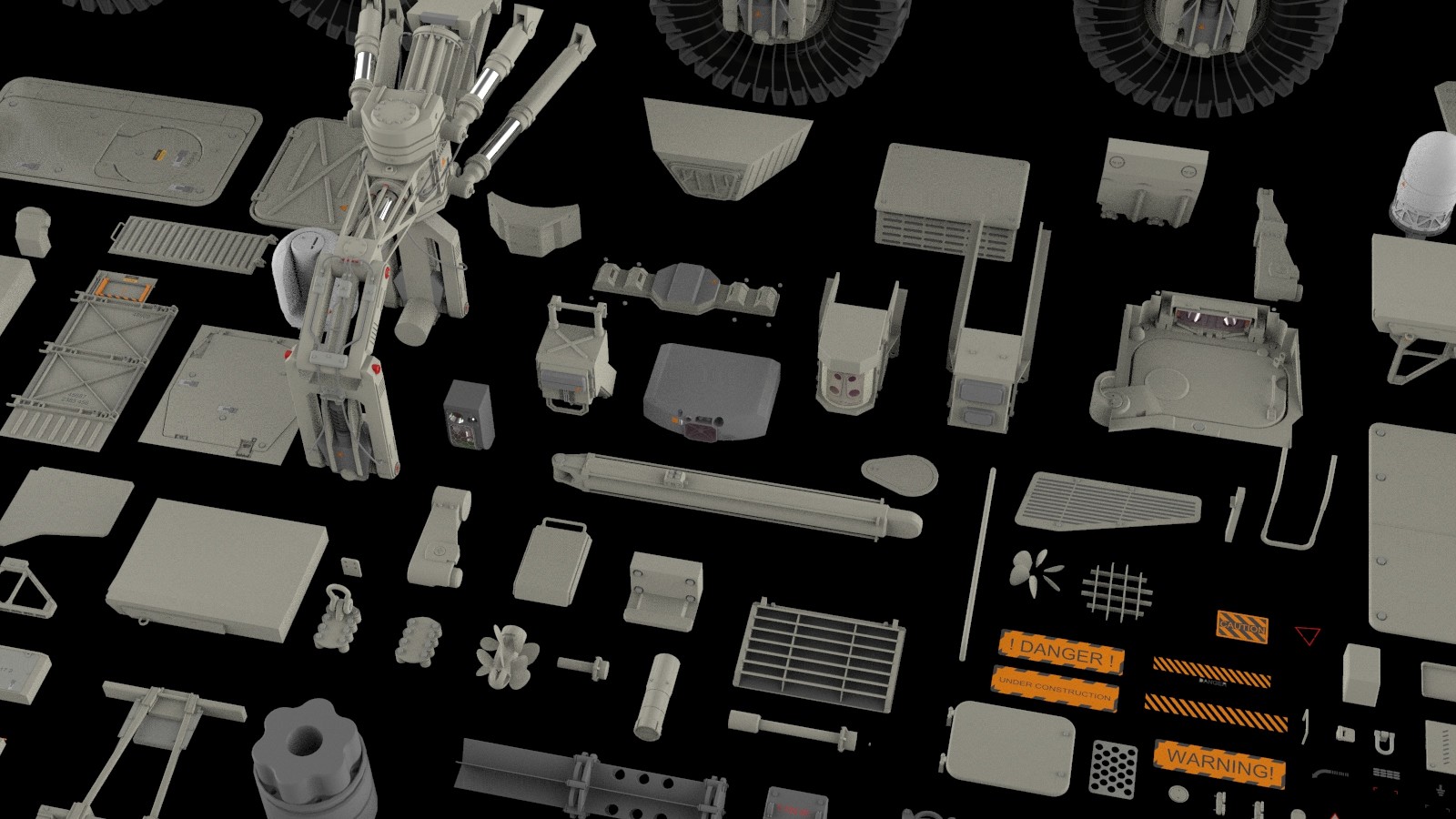 ArtStation - Mechanics collection 2 Kitbash | Resources