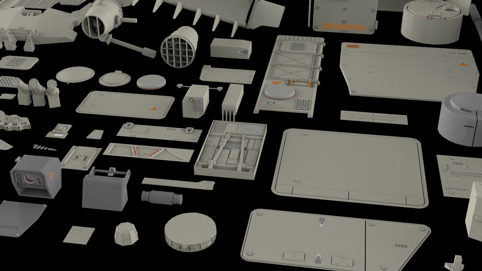 ArtStation - Mechanics collection 2 Kitbash | Resources