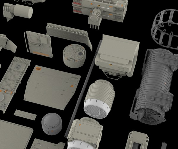 ArtStation - Mechanics collection 2 Kitbash | Resources