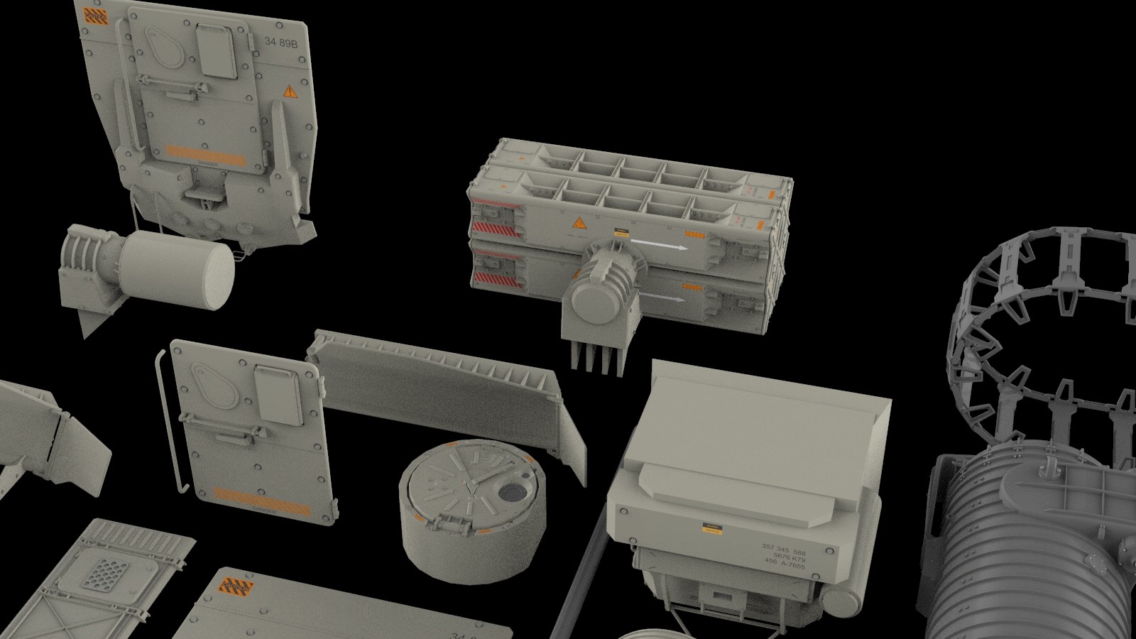 ArtStation - Mechanics collection 2 Kitbash | Resources