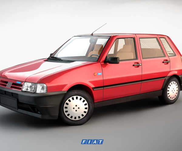 3D model Fiat Uno Mille EP 1994 VR / AR / low-poly