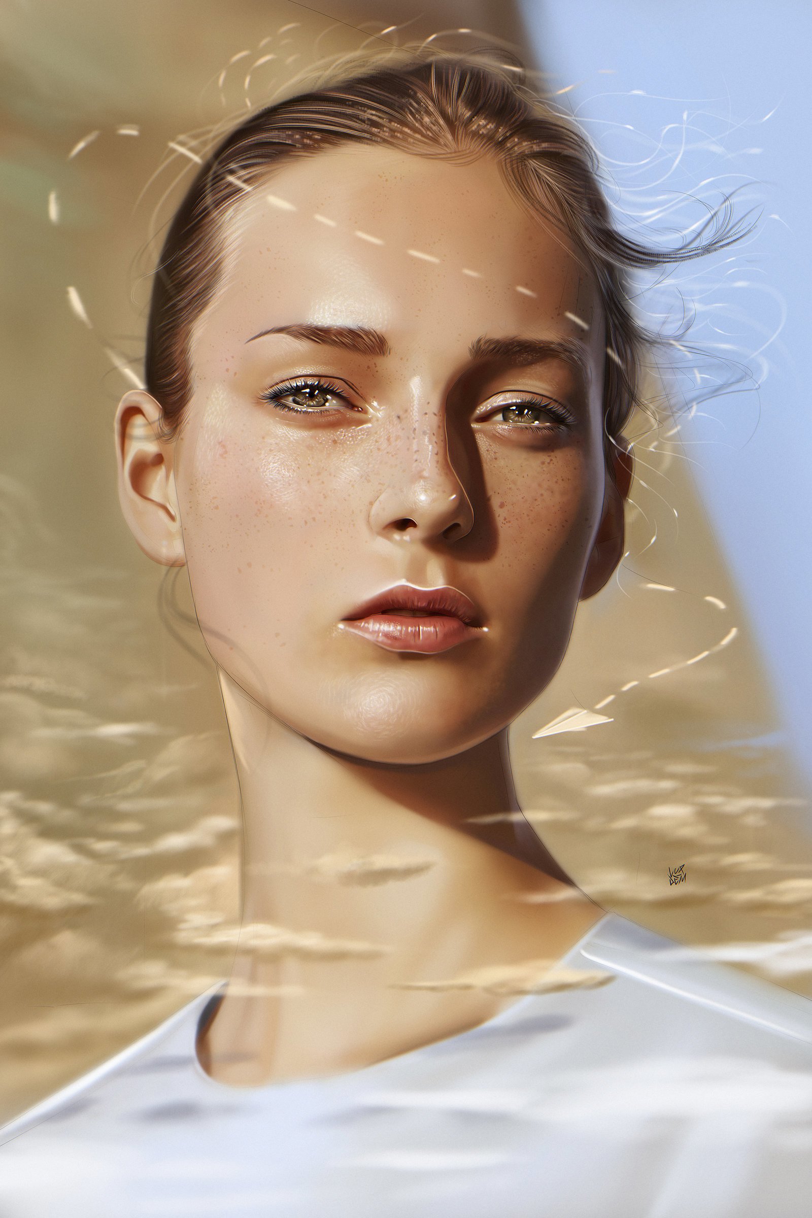 ArtStation - Portrait Illustration Process ( 81 LAYERS + STEPS ...