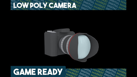 DSLR Camera - Low Poly